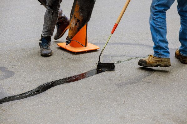 Parking Lot Crack Sealing in Little Elm